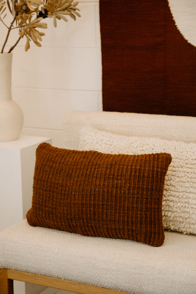Selva Lumbar Cushion | Rust
