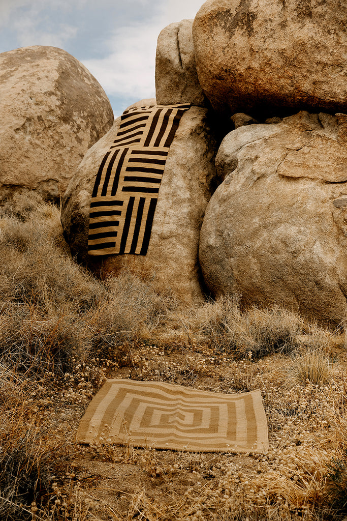 Land Woven Runner | Coffee & Camel