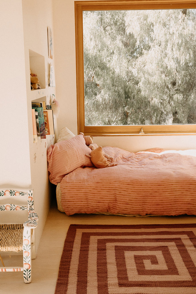 Land Spirals | Dusty Pink & Rust