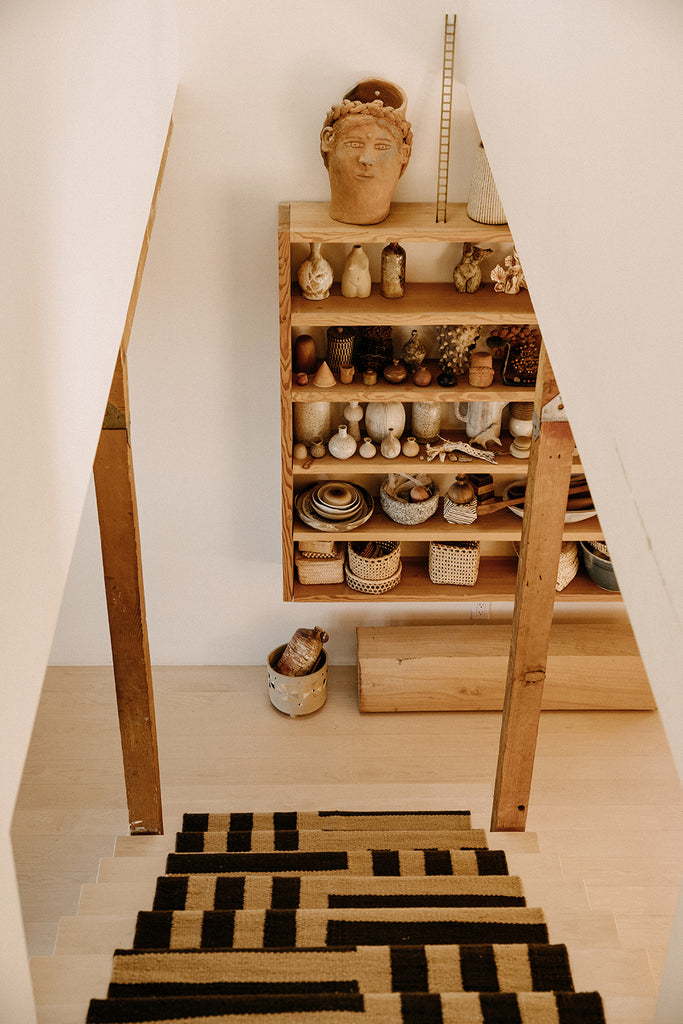 Land Woven Runner | Coffee & Camel