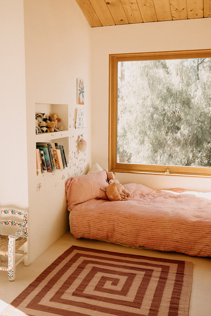 Land Spirals | Dusty Pink & Rust