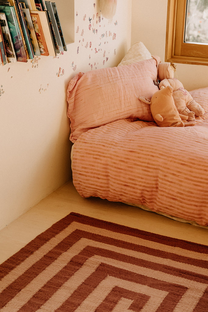 Land Spirals | Dusty Pink & Rust