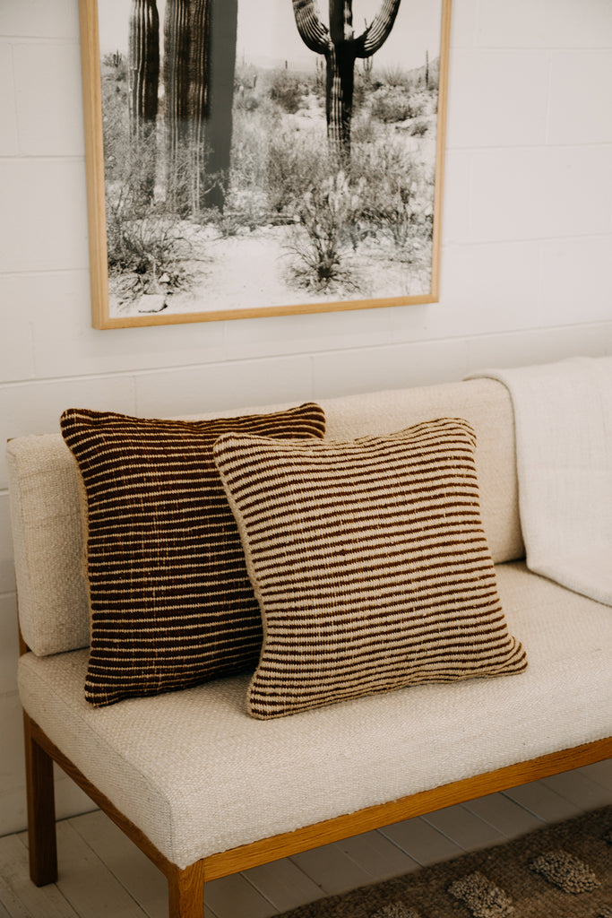 Selva Cushion | Sand & Rust