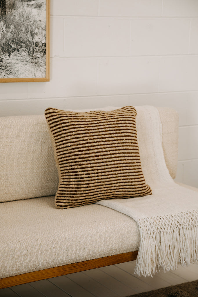 Selva Cushion | Sand & Rust