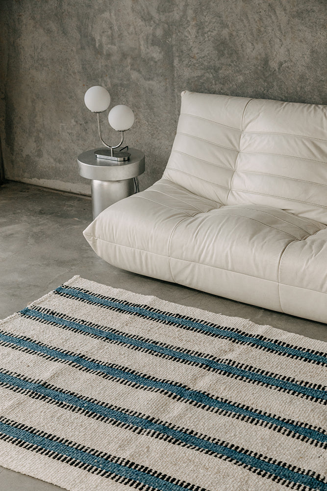 Vera | Natural, Sea Blue & Black