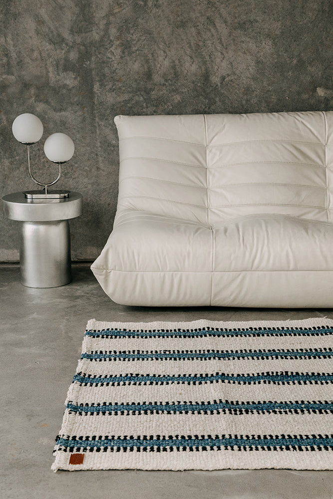 Vera | Natural, Sea Blue & Black