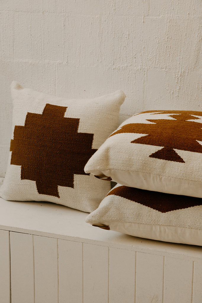 Southwest Cushion #2 | Natural & Chestnut