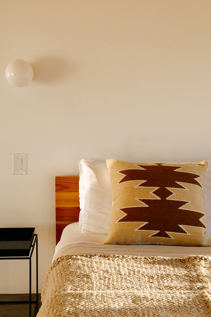 Southwest Cushion #3 | Straw & Chestnut