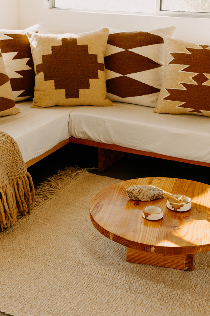 Southwest Cushion #2 | Natural & Chestnut