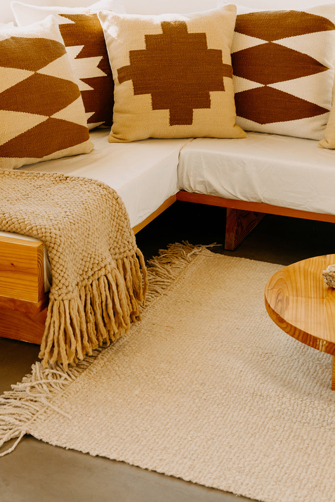 Southwest Cushion #1 | Straw & Chestnut