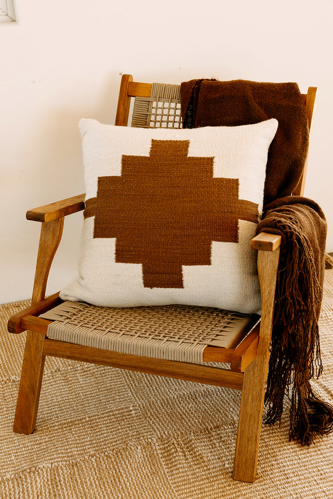 Southwest Cushion #1 | Natural & Chestnut