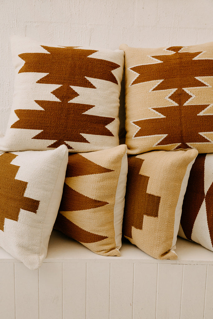 Southwest Cushion #2 | Natural & Chestnut