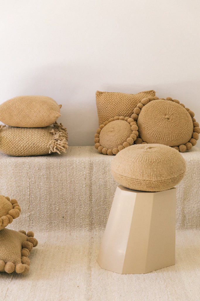 Monte Pom Pom Cushion #1 Large | Sand