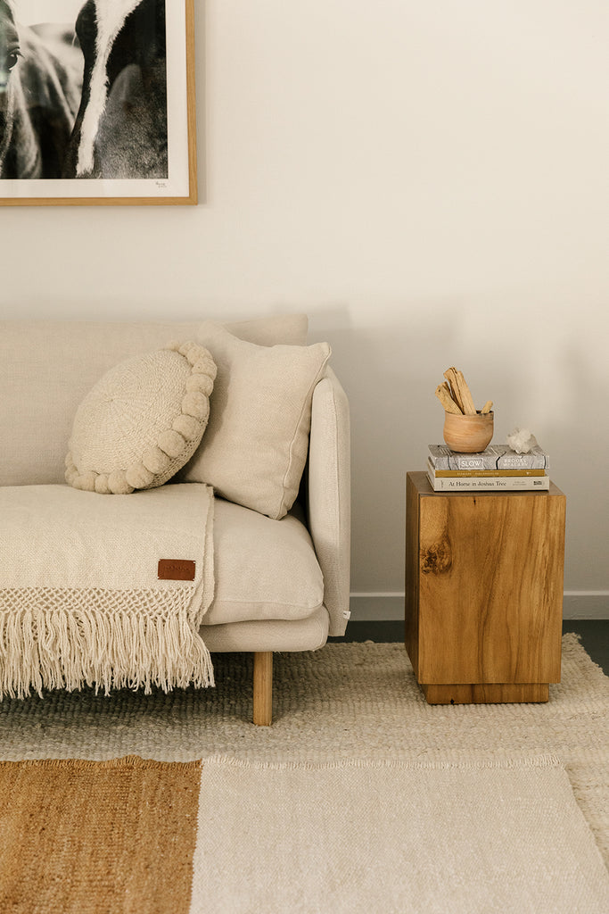 Classica Pom Pom Cushion #1 Medium | Natural