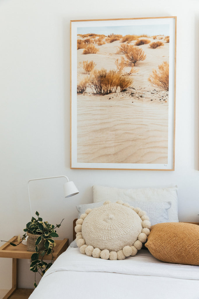 Classica Pom Pom Cushion Large | Natural