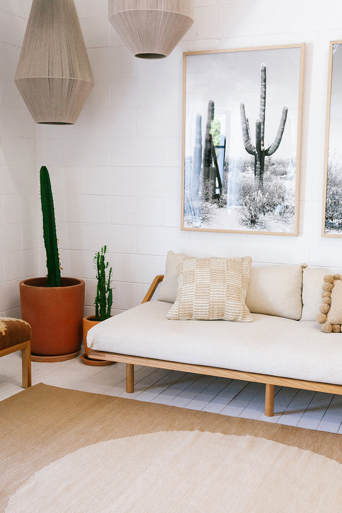 Lara Cushion | Sand & Natural