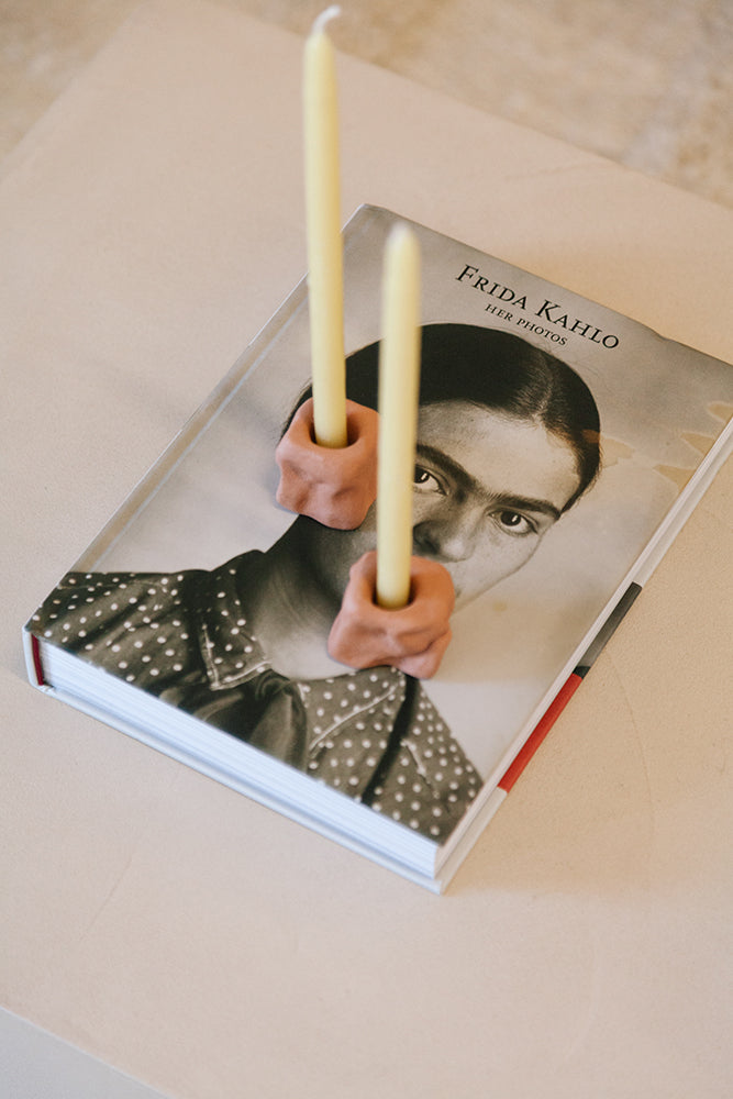 Candle Holder Pinched  | Terra