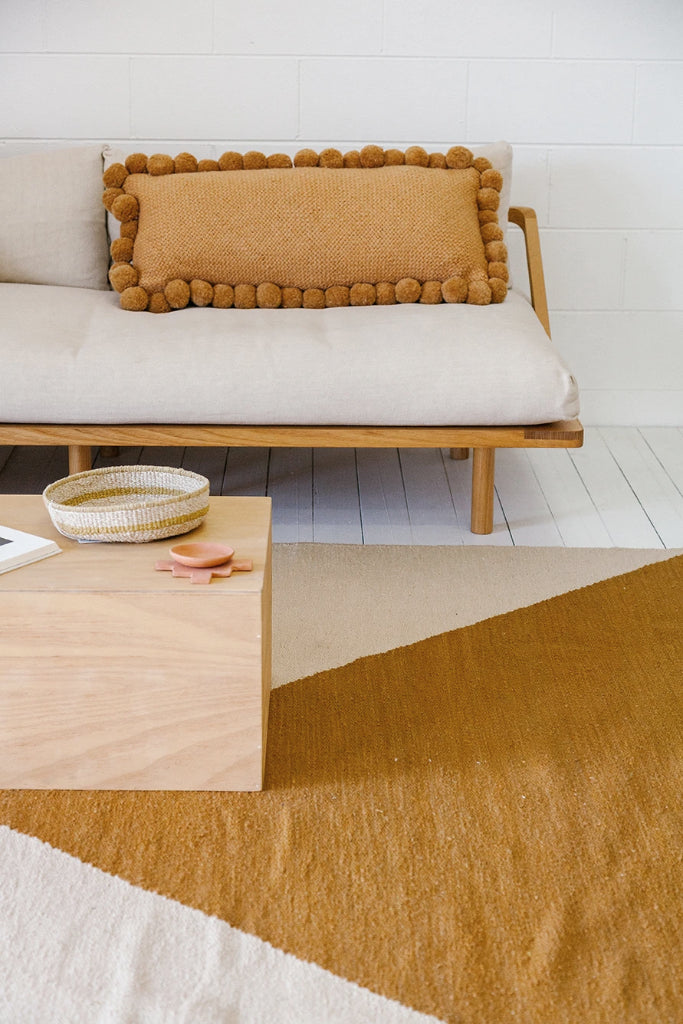 Classica XL Lumbar Pom Pom Cushion #2 | Desert