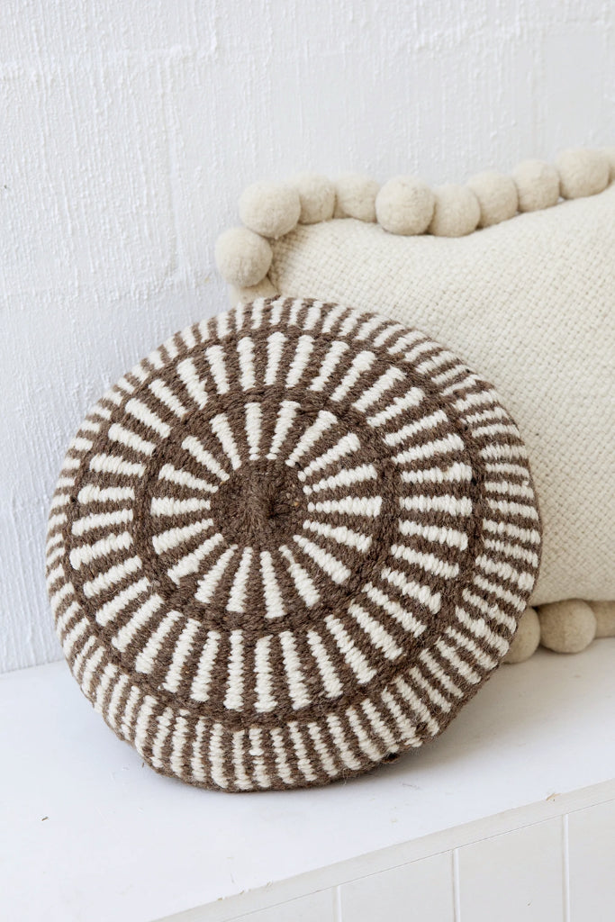 Monte Cushion #5 | Walnut & Natural