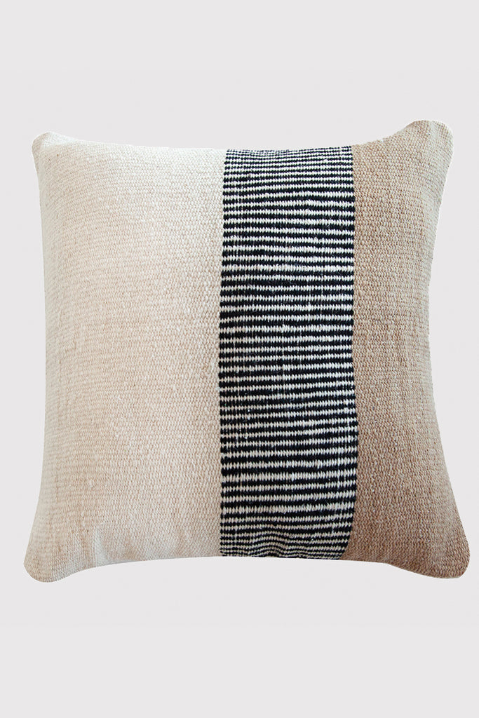 Paloma Floor Cushion | Natural & Sand & Black