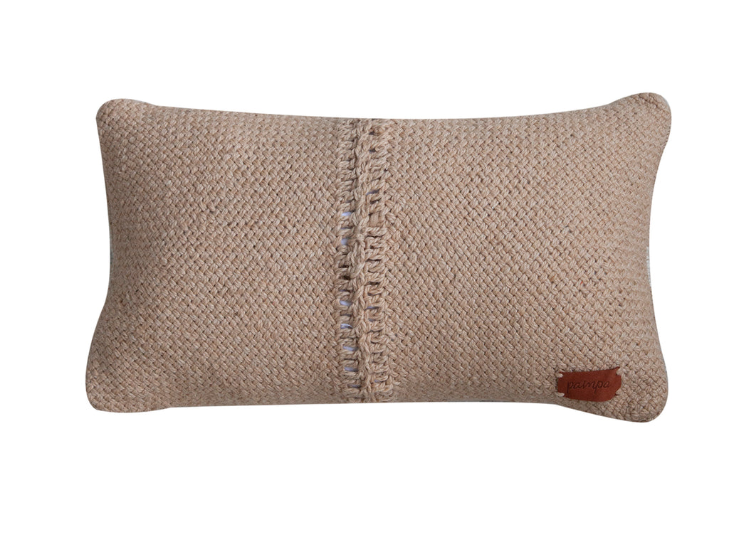 Rosana Lumbar Cushion | Sand & Black