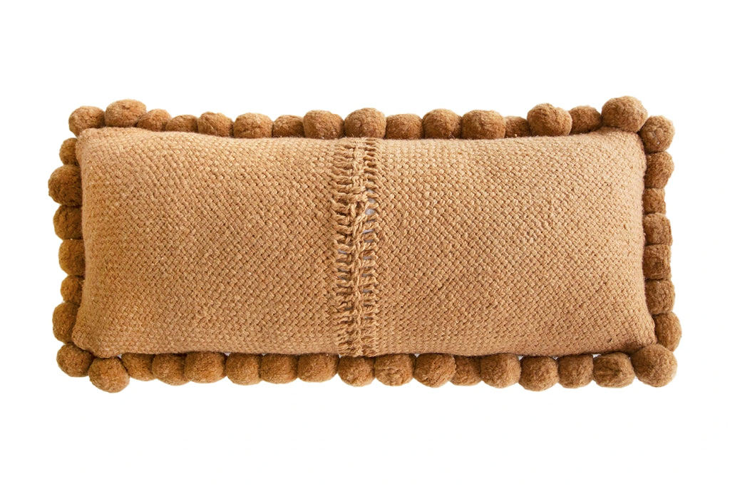 Classica XL Lumbar Pom Pom Cushion #2 | Desert