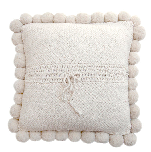 Monte Pom Pom Cushion #2 Large | Natural