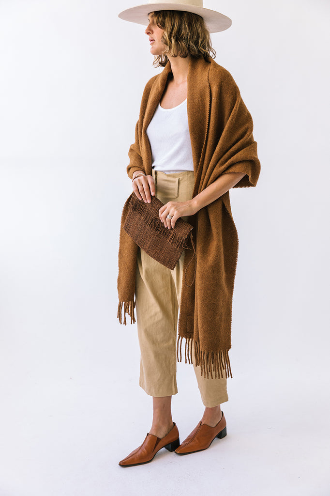 Pampa Oversized Scarf | Tobacco