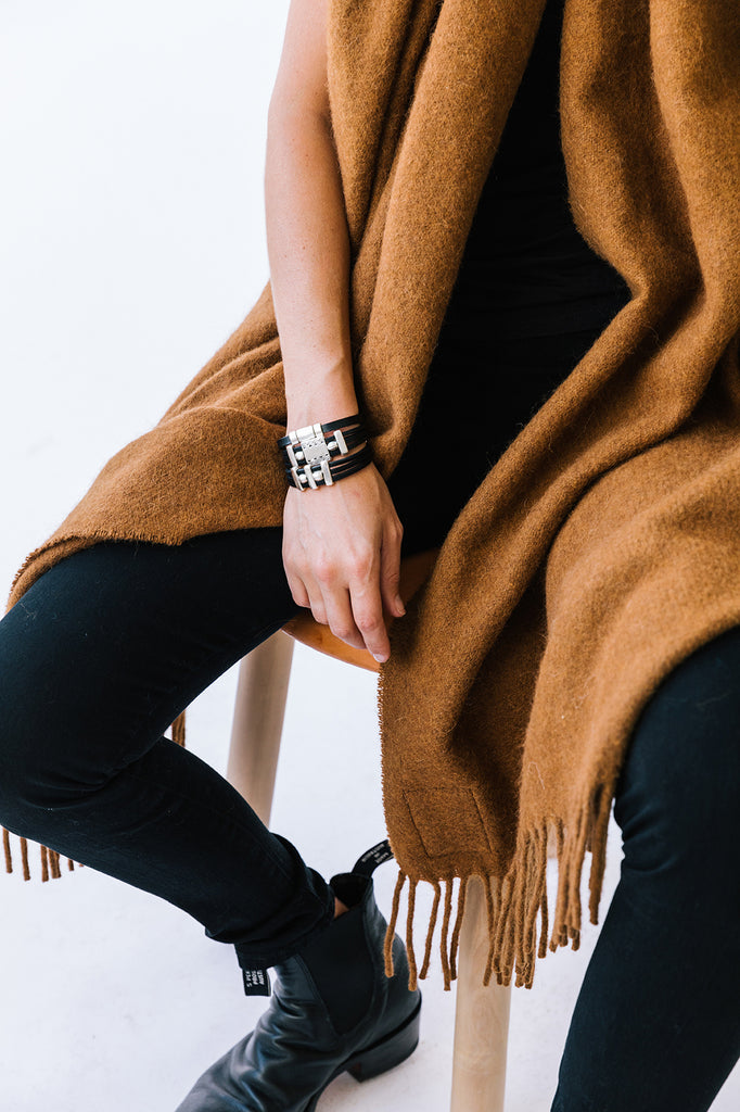 Pampa Oversized Scarf | Tobacco