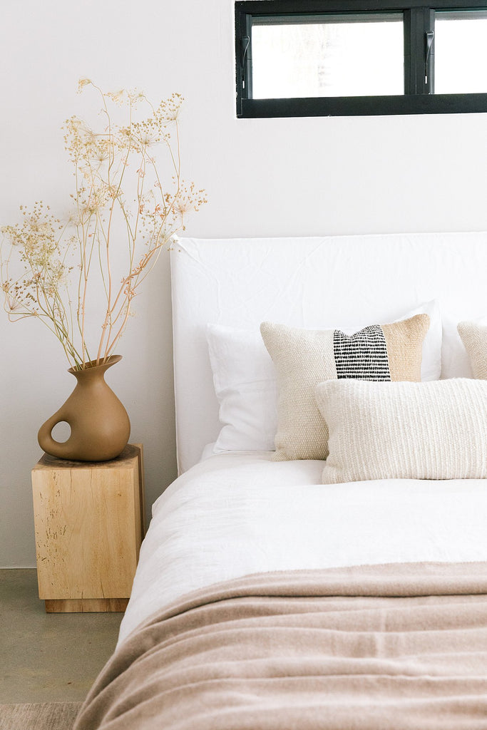 Paloma Cushion | Natural & Sand & Black
