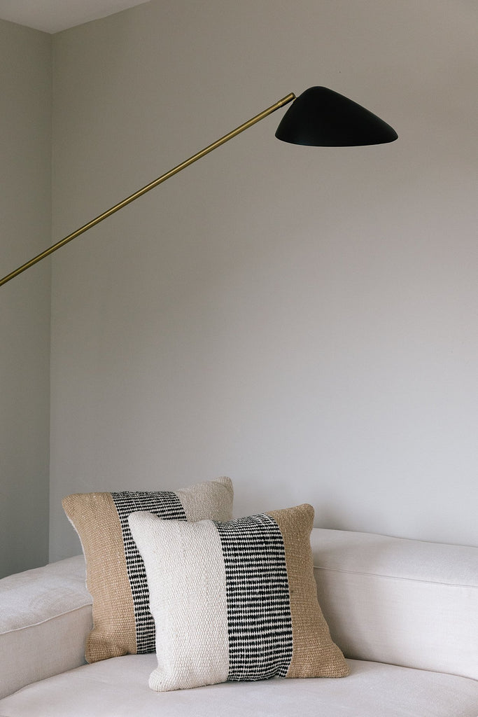 Paloma Cushion | Natural & Sand & Black