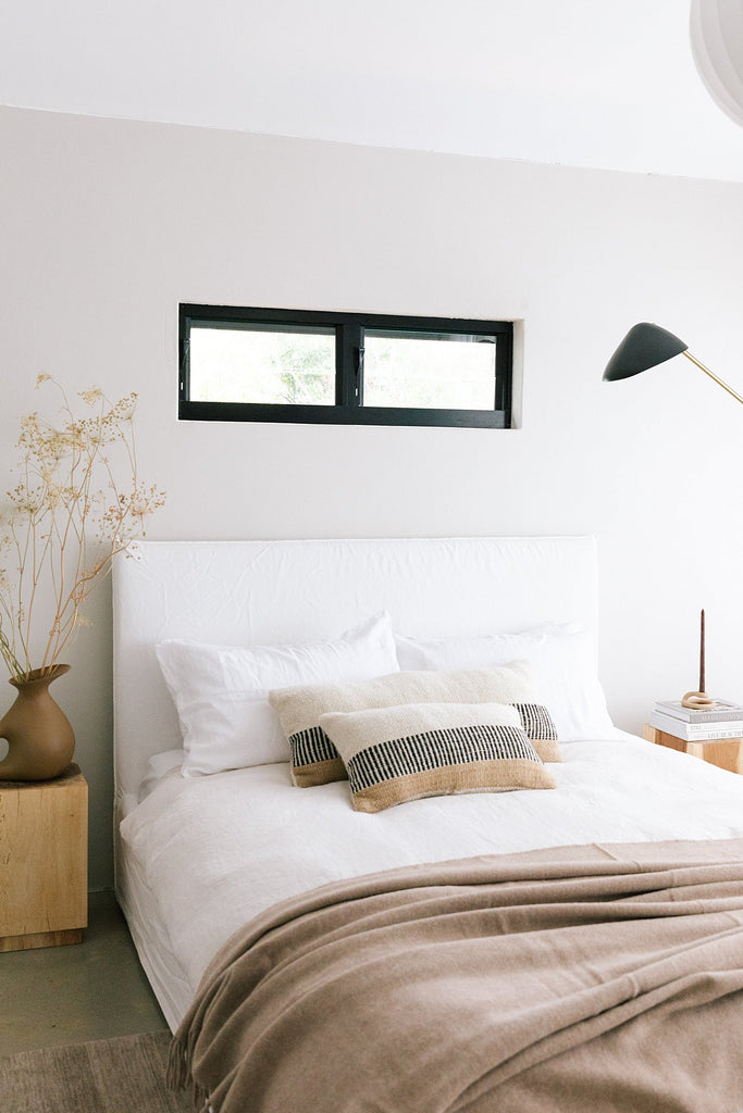 Paloma XL Lumbar Cushion | Natural & Sand & Black