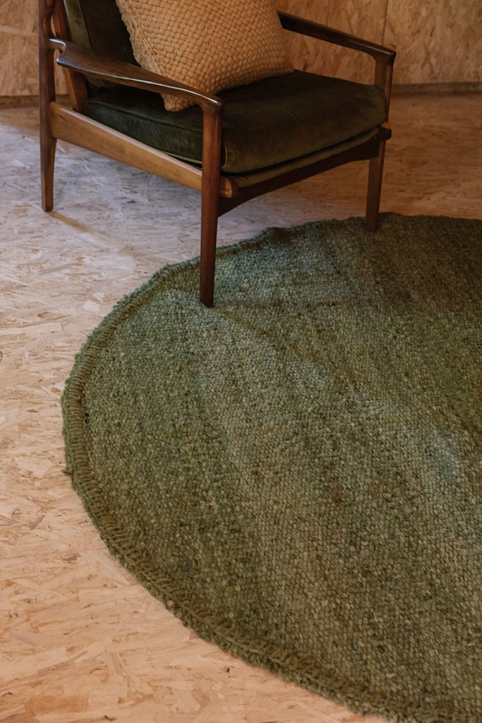 Classica Round Rug | Moss