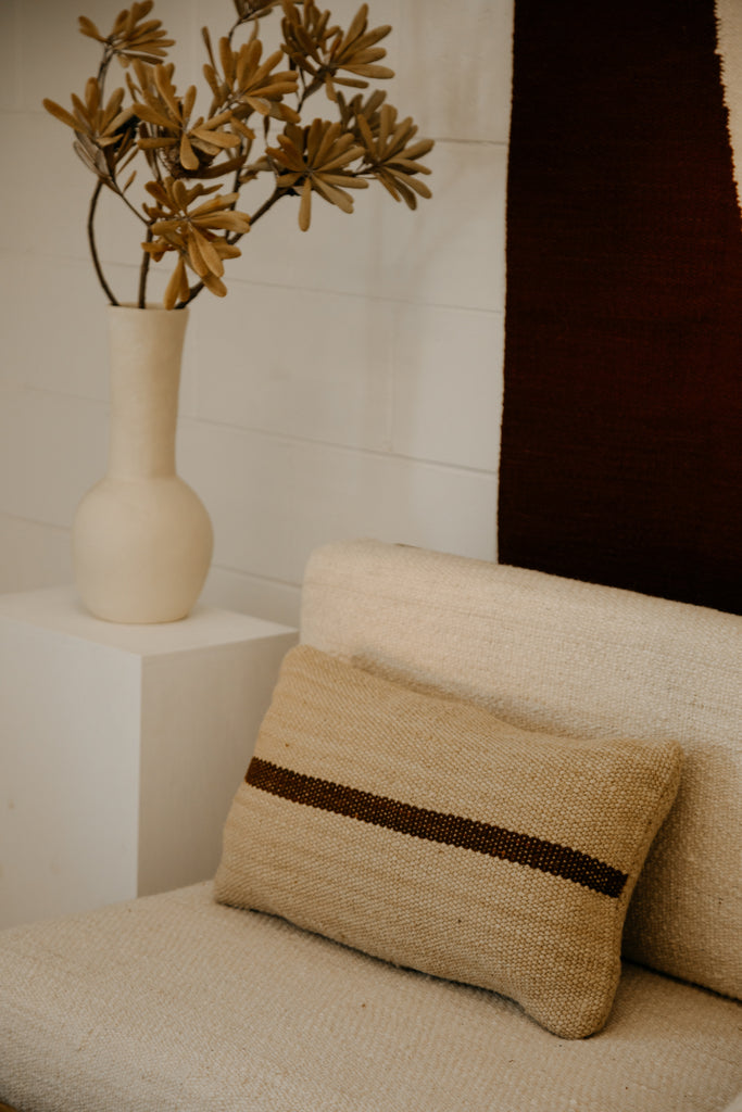 Danna Lumbar Cushion | Sand & Rust