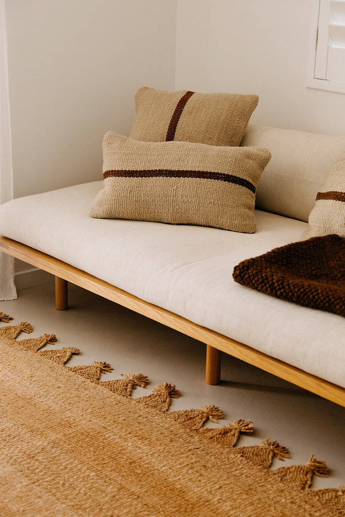 Danna Cushion | Sand & Rust
