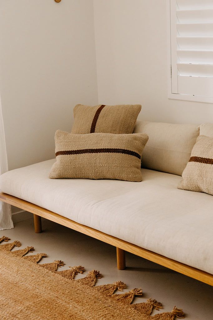 Danna Lumbar Cushion | Sand & Rust