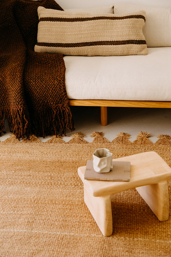 Tomasa Lumbar XL Cushion | Sand & Rust