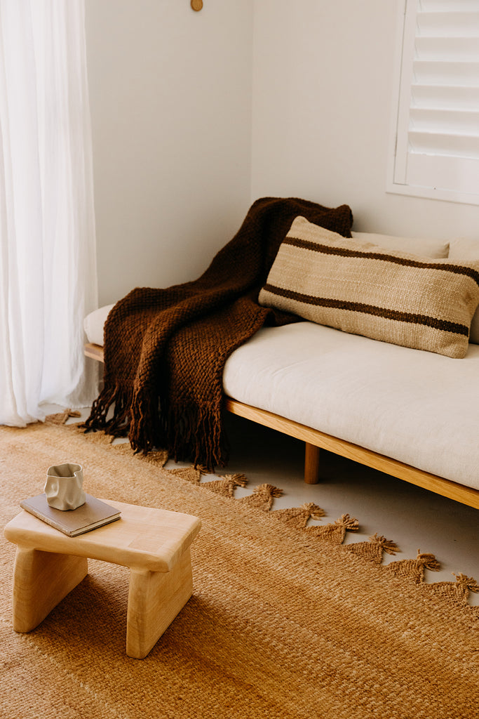 Tomasa Lumbar XL Cushion | Sand & Rust