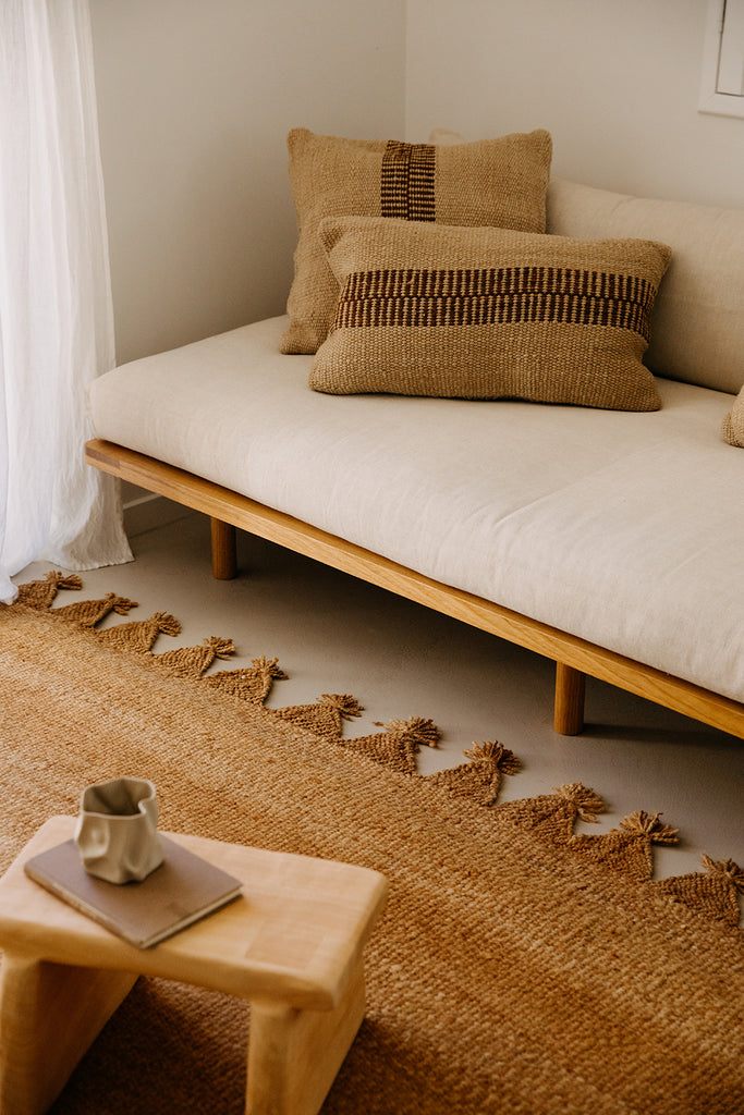 Rosana Cushion | Sand & Rust