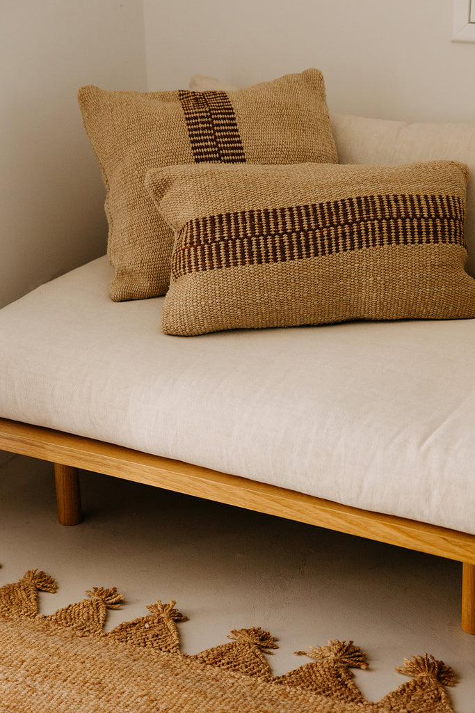Rosana XL Lumbar Cushion | Sand & Rust