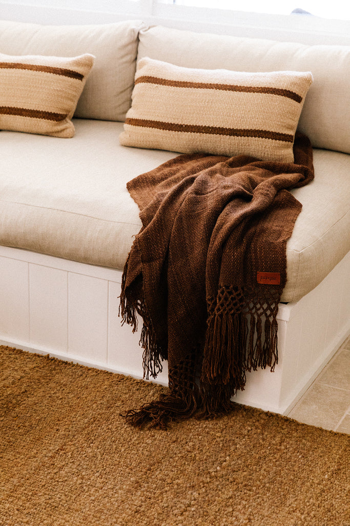 Tomasa Lumbar Cushion | Sand & Rust