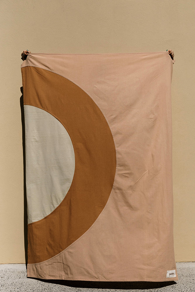 Rainbow Throw | Dusty Pink, Rust & Bone