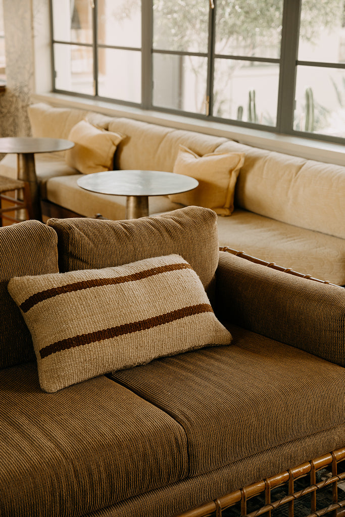 Tomasa Lumbar Cushion | Sand & Rust