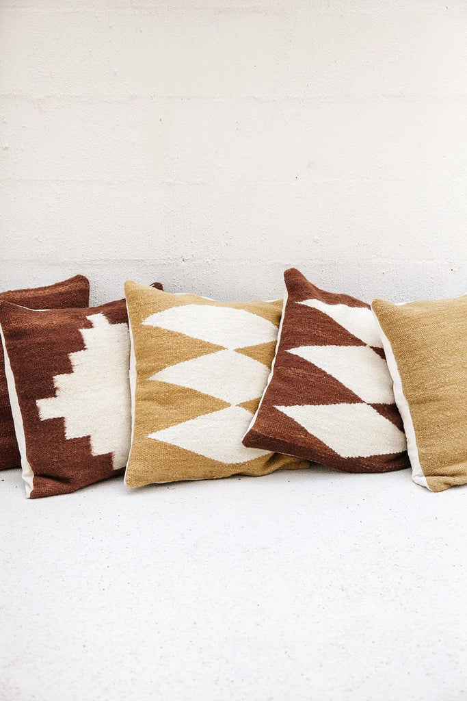 Puna Cushion #2 | Brown & Natural
