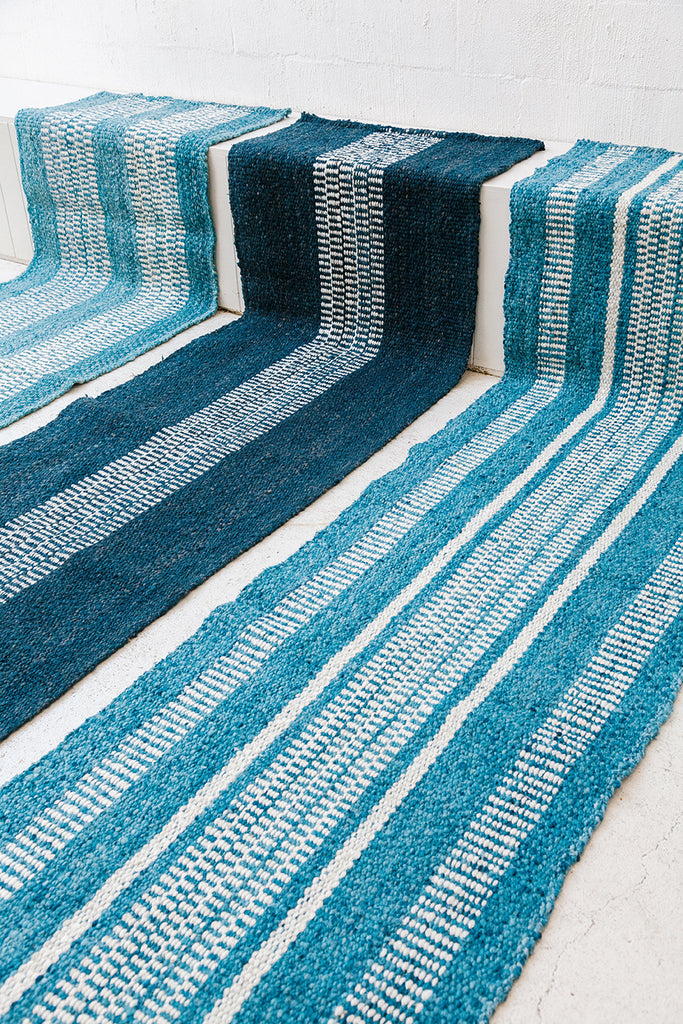 Rosana Runner | Sea Blue & Natural