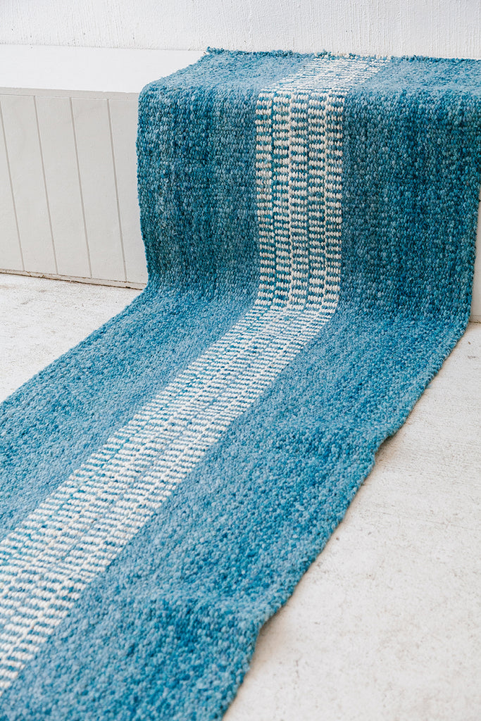 Rosana Runner | Sea Blue & Natural