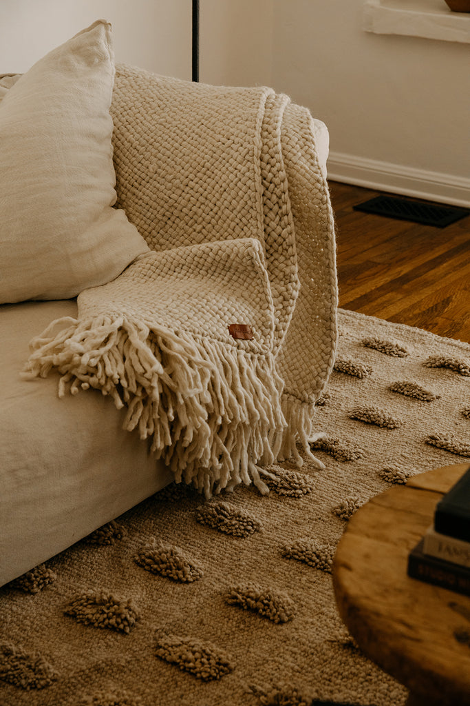 Monte Throw | Natural White