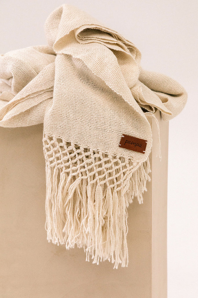 Puna Llama Throw | Natural White