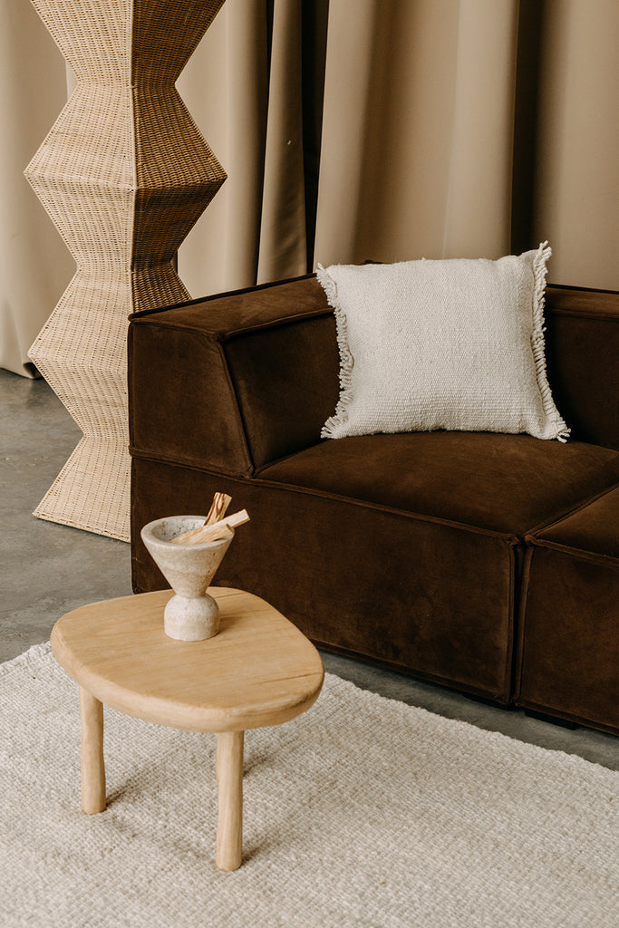 Classica Fringe Cushion | Natural