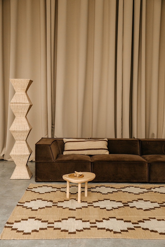 Tomasa Lumbar XL Cushion | Sand & Rust